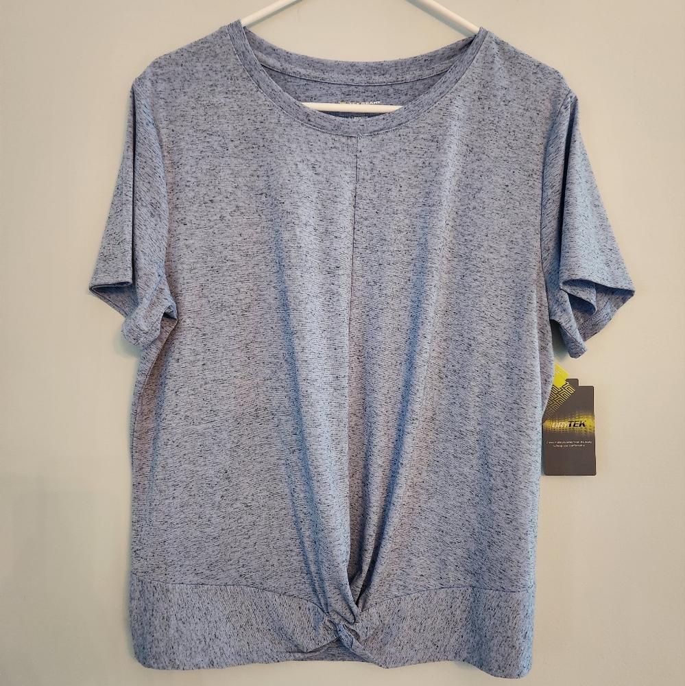 NWT Dry Tech-Tech Gear Gather Waits Blue Soft Tee.  Size L.  Comfortable shirt.